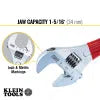Klein Tools D507-10 Adjustable Wrench Extra Capacity 10 Inch