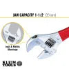 Klein Tools D507-12 Adjustable Wrench Extra Capacity 12 Inch