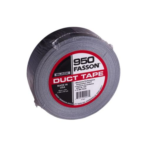 Fasson 950B Black Cloth Duct Tape