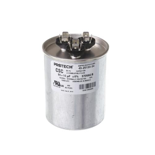 Rheem 43-25133-34 Run Capacitor 80+10 MFD 370 VAC