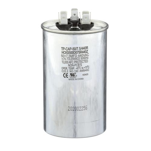 Tradepro TP-CAP-50/7.5/440R Run Capacitor 50+7.5 MFD 440 VAC