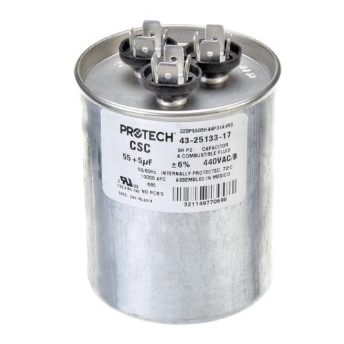 Rheem 43-25133-17 Run Capacitor 55+5 MFD 440 VAC