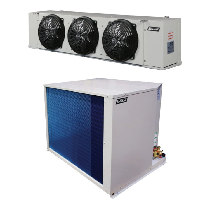 Turbo Air 2.5 HP Low Temp Freezer Condensing Unit and Evaporator R-404A 1 Phase 208/230v